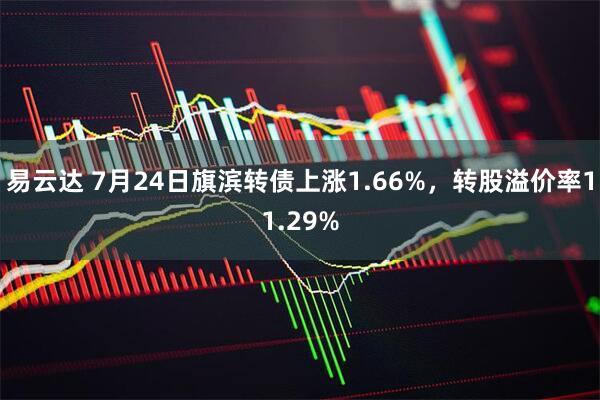 易云达 7月24日旗滨转债上涨1.66%，转股溢价率11.29%